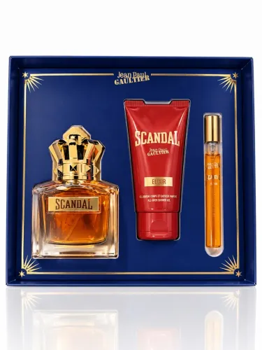 Perfume Scandal elixir 100ML + 10ML + Gel de banho 75ML Kit Masculino