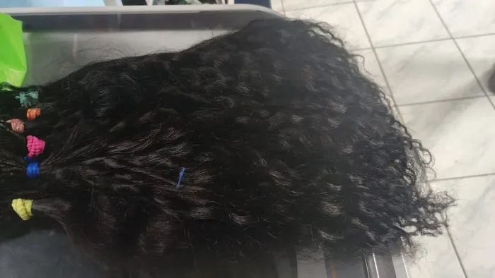 Cabelo cacheado 55 cm 270 gramas 