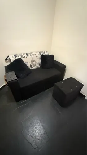 Sofa-cama, rack, mesa, comoda, escrivaninha