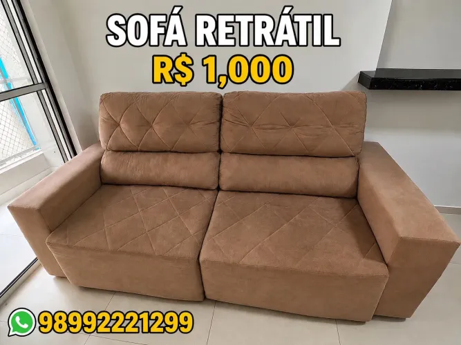 Sofá Retrátil à Venda - Excelente Estado!