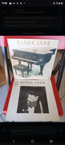 5 Lps Bee Gees E Elton John