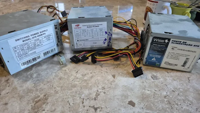 Fontes atx queimadas