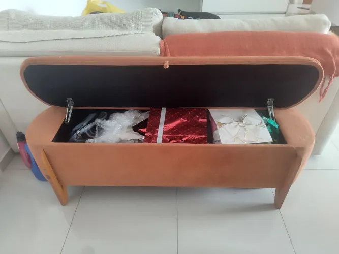 Baú para atrás sofá e cama