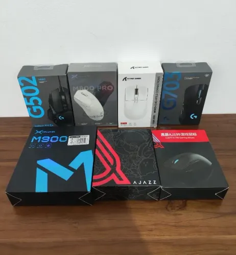 Mouse Gamer Sem Fio Logitech Delux Ajazz Attack Shark