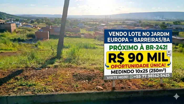 VENDO OU TROCO LOTE EM BARREIRAS