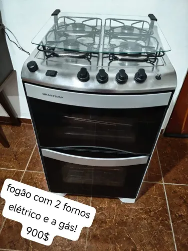 Fogão com 2 fornos