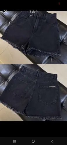 Short jeans lança perfume original tam.42 NOVA com etiqueta