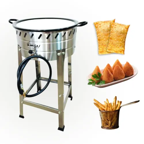 FRITADOR INOX COM PÉS MULTIUSO N 18