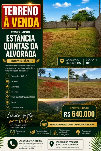 Oportunidade Vendo terreno no condomínio Estância Quintas da Alvorada