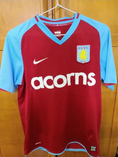 Camisa Home Aston Villa 2008-10 Original Nike - Tamanho P - Em estado excelente