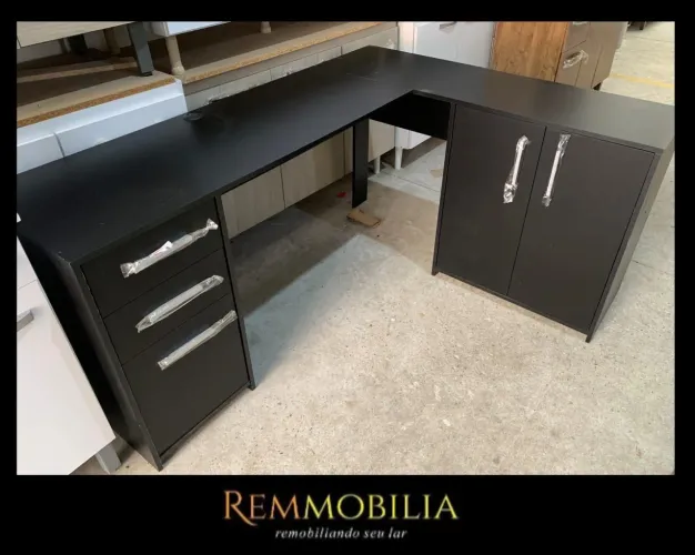 ESCRIVANINHA MESA EM L - NOVA / ENTREGAMOS MONTADO