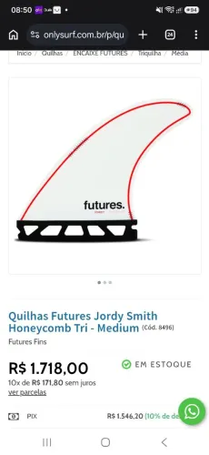 Quilha Futures Jordy Smith Medium