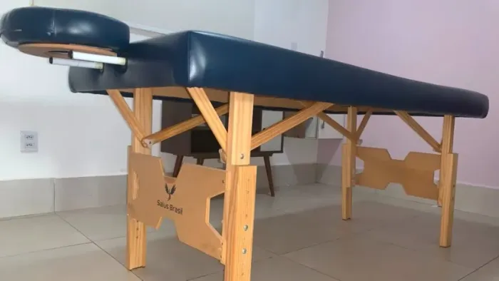 Maca de Madeira Salus Brasil com Regulagem de Altura