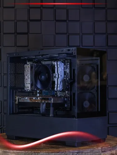 Desktop R5 5500, RX 5700 XT, 32GB, SSD 1TB, Air Cooler AG400, Fonte 650W, Gabinete Cube