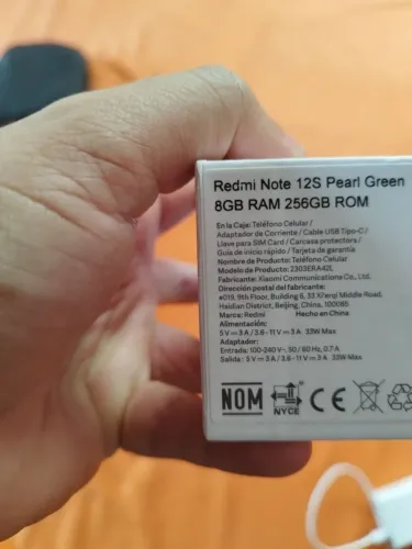 Xiomi note 12S 