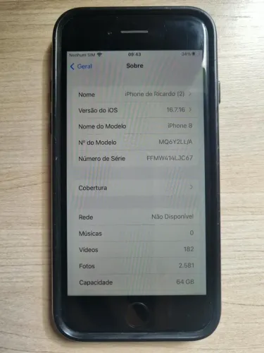 Iphone 8 - 64GB - Usado