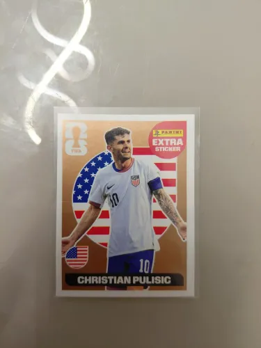 Figurinha Extra Sticker Christian Pulisic Bronze- Copa 2026 - Legend
