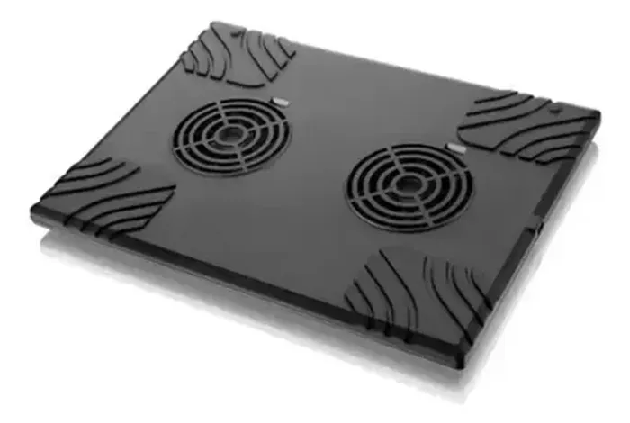 Suporte Notebook Pisc 15" 2 Coolers USB Antiderrapante Preto
