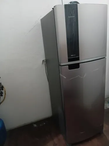 Geladeira brastemp dúplex inox gelo seco e ainda tá na garantia