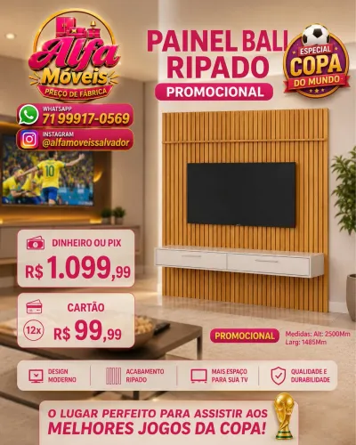 Painel ripado ofertão