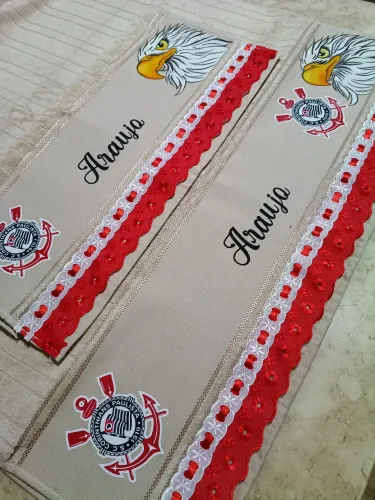 Jogo de toalha de banho artesanal