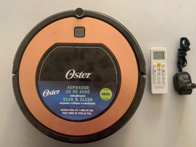 Aspirador de Pó Robô Oster Scan & Clean (Rose Gold / Preto) & Aspira A Casa Toda !