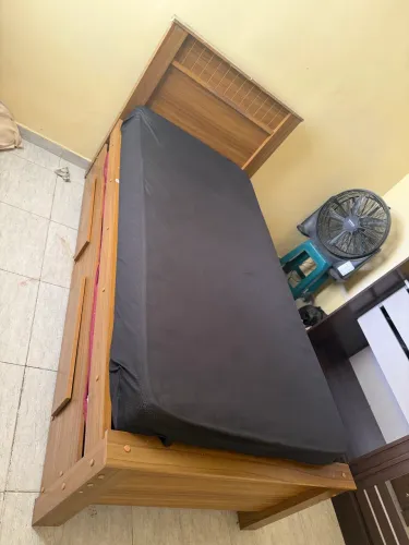 Cama Solteiro c/2 Gavetas e Auxiliar (bicama) 