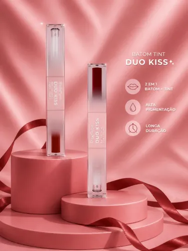 Batom DUO KISS Ruby Rose