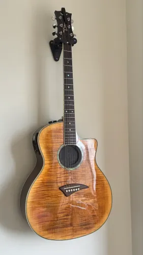 Violão Dean Exotica Quilt Ash Eletroacústico - XLR/P10 - Grover - Raridade