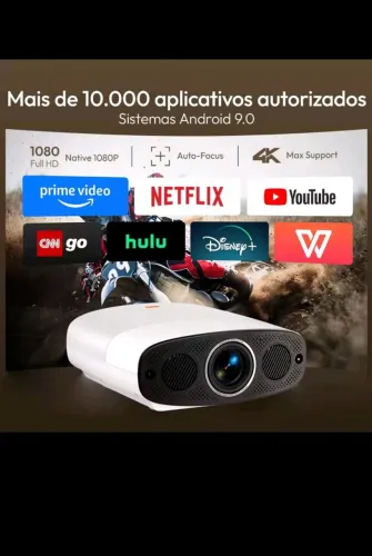 Projetor Vevshao A22 novo lacrado ótica selada 1080p