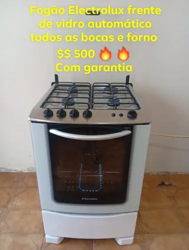 Fogão Eletrolux Frente de Vidro