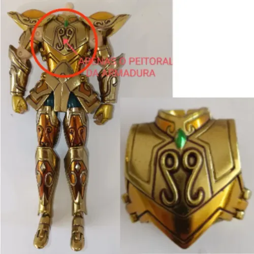 Cloth Myth Peças Peitoral 1.0 Camus Aquário Bandai (Usado)
