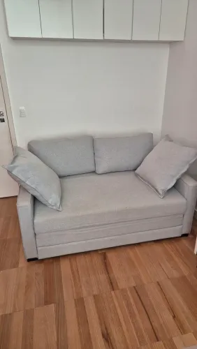 Sofá-cama de 3 lugares cama de casal com 4 almofadas impermeabilizado