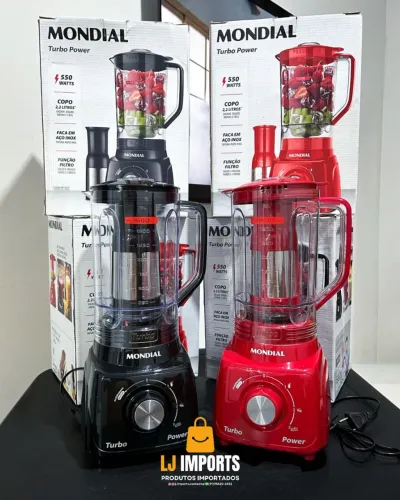 Liquidificador Mondial Turbo Power 550W Novo