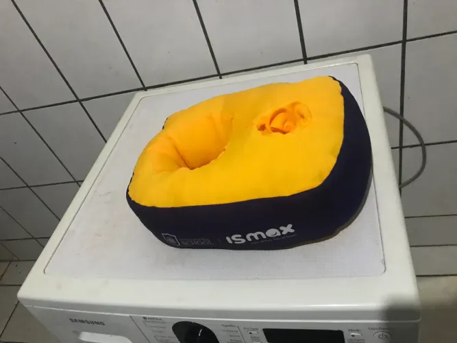 Almofada suporte para pipoca e copo