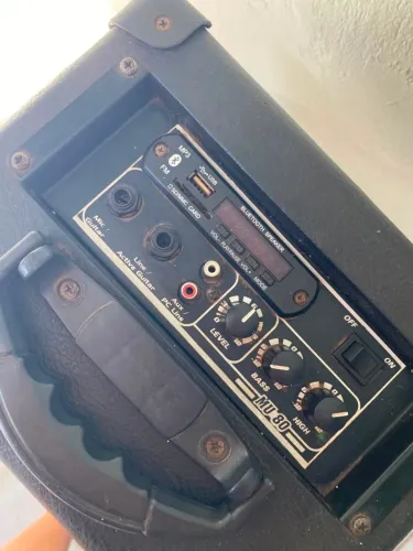 Caixa Amplificada Master Audio MU-80 Bluetooth USB FM | Microfone e Guitarra