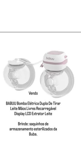 Bomba elétrica para leite materno BABUU