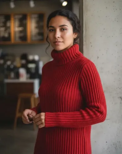 Blusa Gola Alta Canelada Tamanho Único