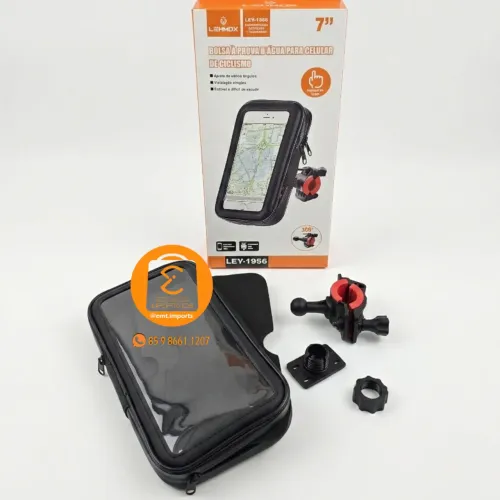 Suporte a Prova d'água 7" para Celular, Moto Bike Bicicleta, Impermeável