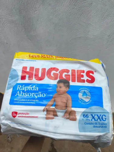 Fralda Huggies Tripla Proteção XXG - 66 Unidades