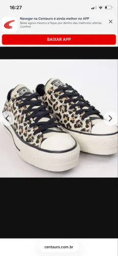 Tênis Converse Chuck Taylor All Star Animal Print Platform