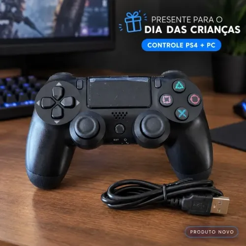 CONTROLE PS4 SEM FIO NOVO !! OFERTA DIA DAS CRIANÇAS