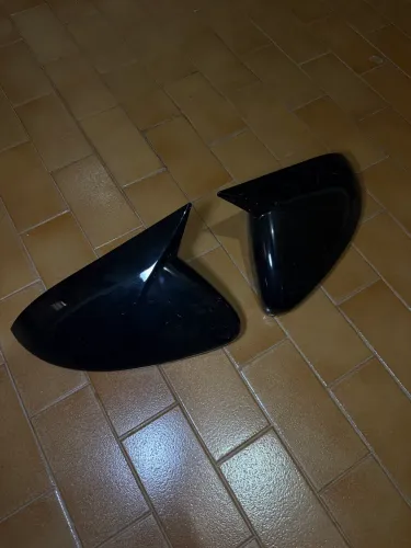 Par Capa Retrovisor Golf / Jetta Preto Black Piano