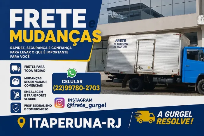Frete Itaperuna e região.