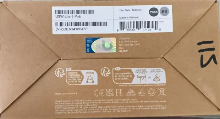 UI. USW-LITE-8-POE-BR UNIFI SWITCH 8P GIGABIT 52W