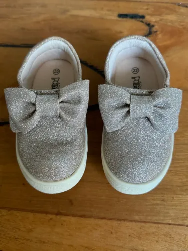 Tênis Pampili Glitter com Laço Infantil