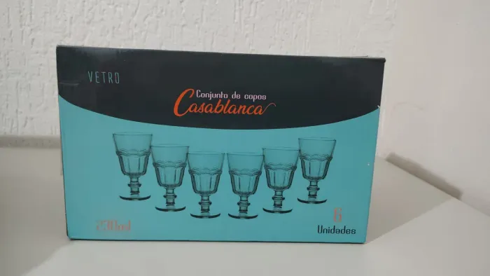 JOGO DE TAÇA CASA LANCA 6 UNIDADES 230ML