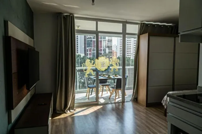 Flat mobiliado à venda no Real Parque| 35m² | 1 Dormitório | 1 Vaga de Garagem