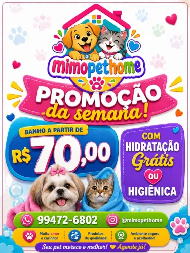 Banho e tosa a domicílio 