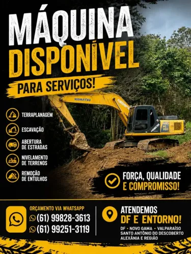 ? Locação de Escavadeira Hidráulica | Máquina para Obras e Terraplanagem